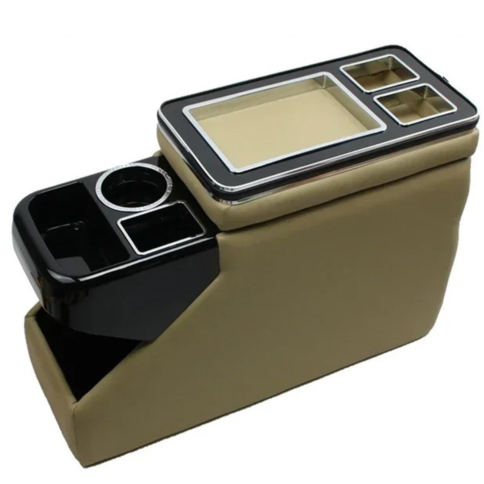 Auto Armlehne Box FÜR Suzuki FÜR Solio 2011-2016 Reihe Vorne Geländer Box Set Allgemeine Business Armlehne Zentrale Shop Business Auto Mittelkonsole Auto Armlehnenbox(1T Beige) von aejghfwjh