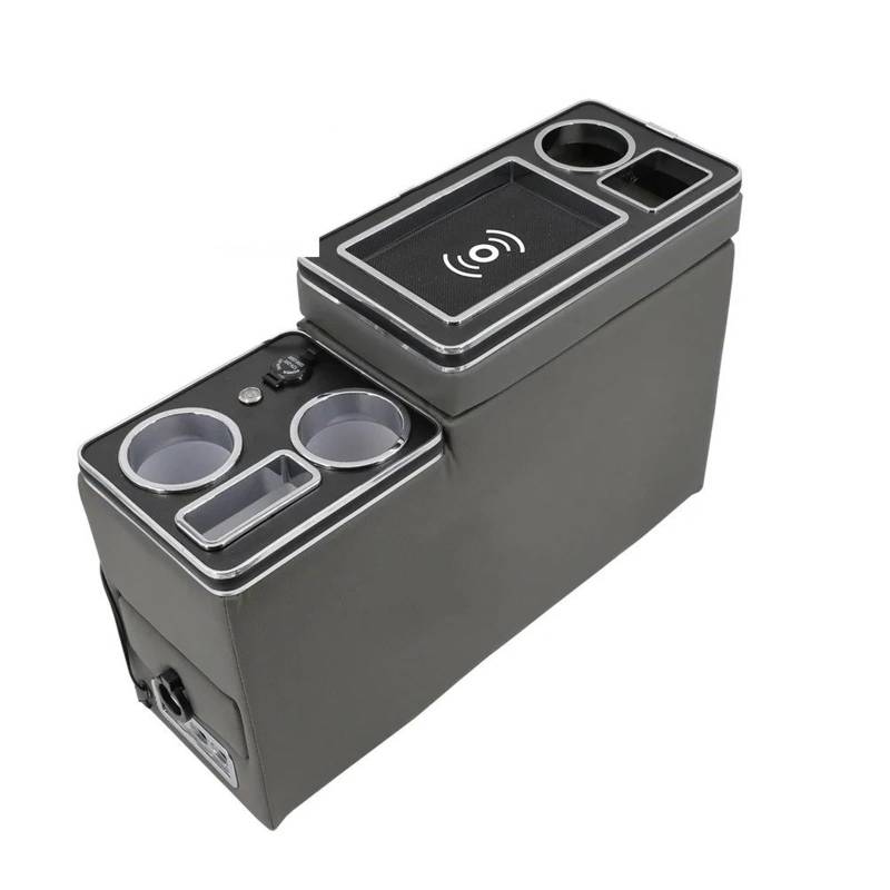 Auto Armlehne Box FÜR Suzuki FÜR Solio 2011-2016 Reihe Vorne Geländer Box Set Allgemeine Business Armlehne Zentrale Shop Business Auto Mittelkonsole Auto Armlehnenbox(5TH Gray) von aejghfwjh