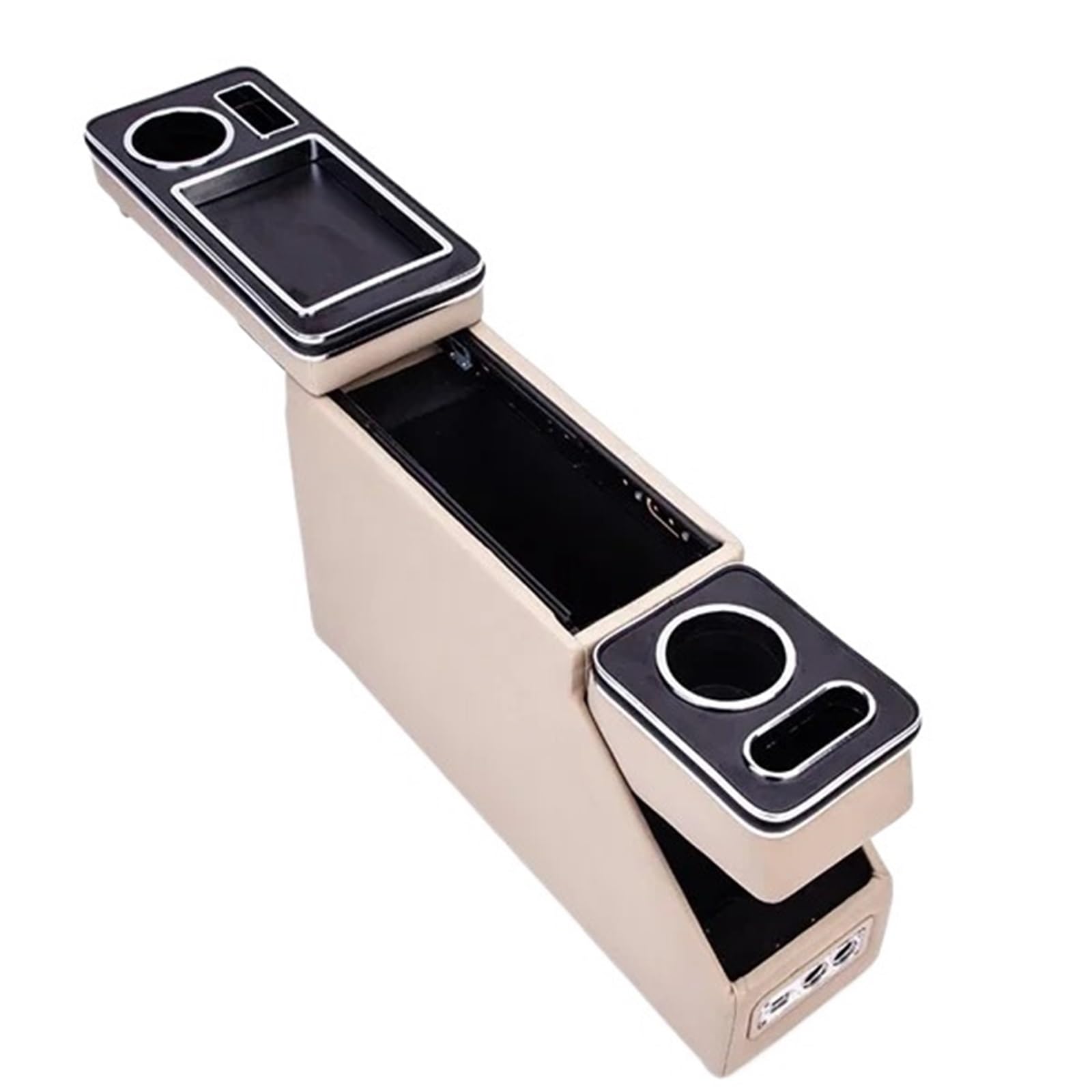 Auto Armlehne Box FÜR Toyota FÜR Wish FÜR Reihe Vorne Geländer Box Set Allgemeine Business Armlehne Zentrale Shop Business Auto 3th 15CM16CM Mittelkonsole Auto Armlehnenbox(Beige 16cm T*H3) von aejghfwjh