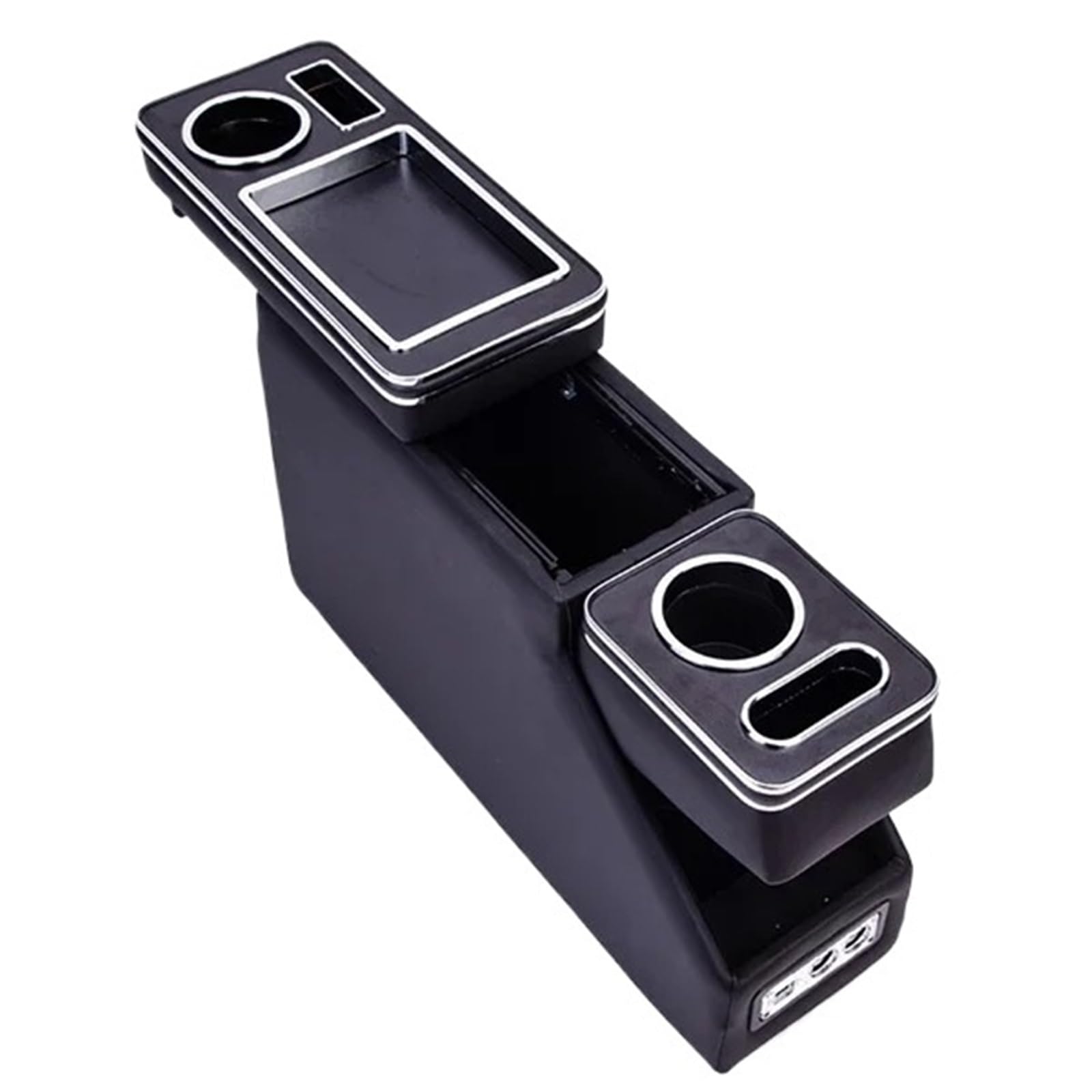 Auto Armlehne Box FÜR Toyota FÜR Wish FÜR Reihe Vorne Geländer Box Set Allgemeine Business Armlehne Zentrale Shop Business Auto 3th 15CM16CM Mittelkonsole Auto Armlehnenbox(Black 16cm T*H3) von aejghfwjh