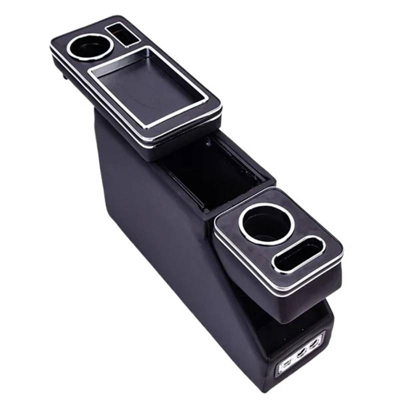 Auto Armlehne Box FÜR Toyota FÜR Wish FÜR Reihe Vorne Geländer Box Set Allgemeine Business Armlehne Zentrale Shop Business Auto 3th 15CM16CM Mittelkonsole Auto Armlehnenbox(Black 16cm T*H3) von aejghfwjh