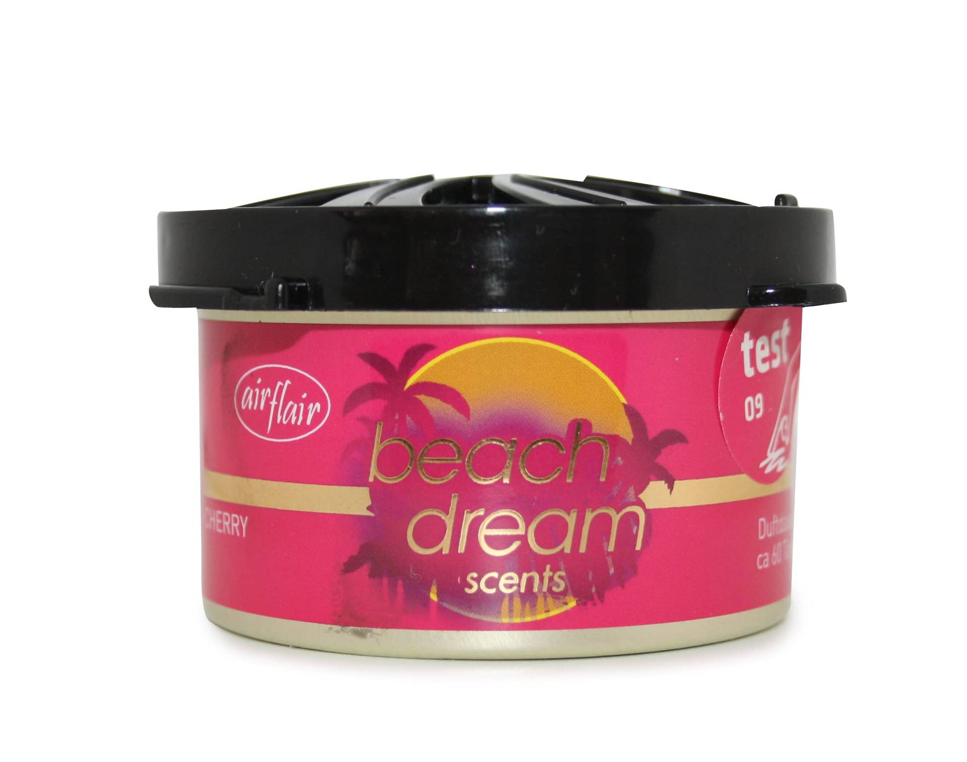 airflair AZLUF417 Beach Dream Dose Cherry, Lufterfrischer, Duftdose, Aroma, rosa-rot von airflair