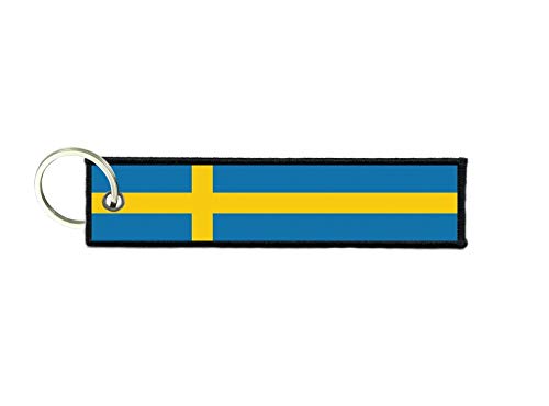 akachafactory Schlüsselanhänger Auto Moto anhänger Flagge Fahne flaggen schweden von akachafactory