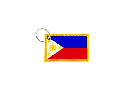 akachafactory Schlüsselanhänger Fahne Flagge flaggen Bestickt anhänger schlüssel Philippinen von Akachafactory