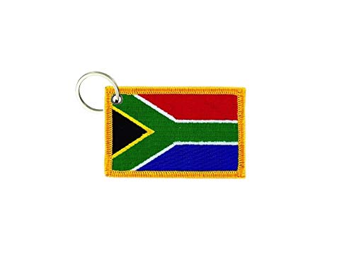 akachafactory Schlüsselanhänger Fahne Flagge flaggen Bestickt anhänger schlüssel Südafrika von Akachafactory