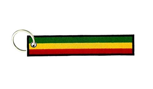 Akachafactory Schlüsselanhänger Fahne Flagge flaggen anhänger Motorrad Rasta Reggae von Akachafactory