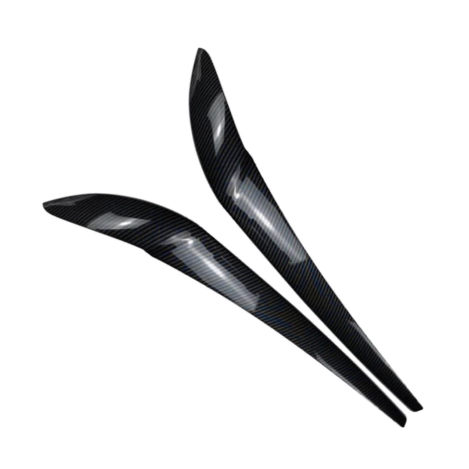 akddaf 1 Paar Auto Frontscheinwerfer Abdeckung Aufkleber Augenbraue Abdeckung,Fit for X3 F25 X4 F26 2014-2017 Kopf Lampe Augenlid Scheinwerfer-Augenbrauenstreifen(ABS Carbon Fiber) von akddaf
