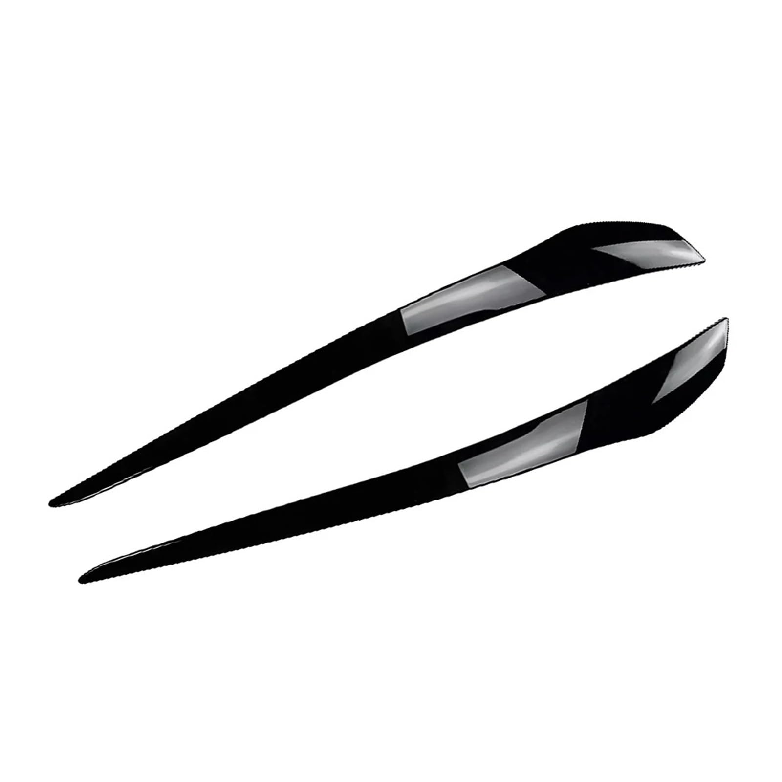 akddaf 1 Paar Scheinwerfer-Augenlid-Augenbrauen-Abdeckungs-Ordnung passend for 3er-Serie E92 E93 LCI 2010–2012 Scheinwerfer-Augenbrauenstreifen(Gloss Black) von akddaf
