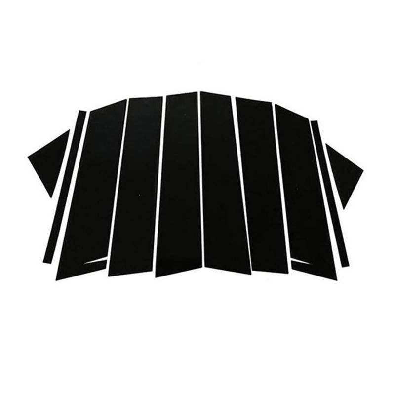 akddaf 10-teilige Zierabdeckungen for Tür- und Fenstersäulen, passend for Mazda, CX-5 2013–2016, glänzend schwarze Dekorationsaufkleber, Außenteile Säulendekorationsaufkleber von akddaf