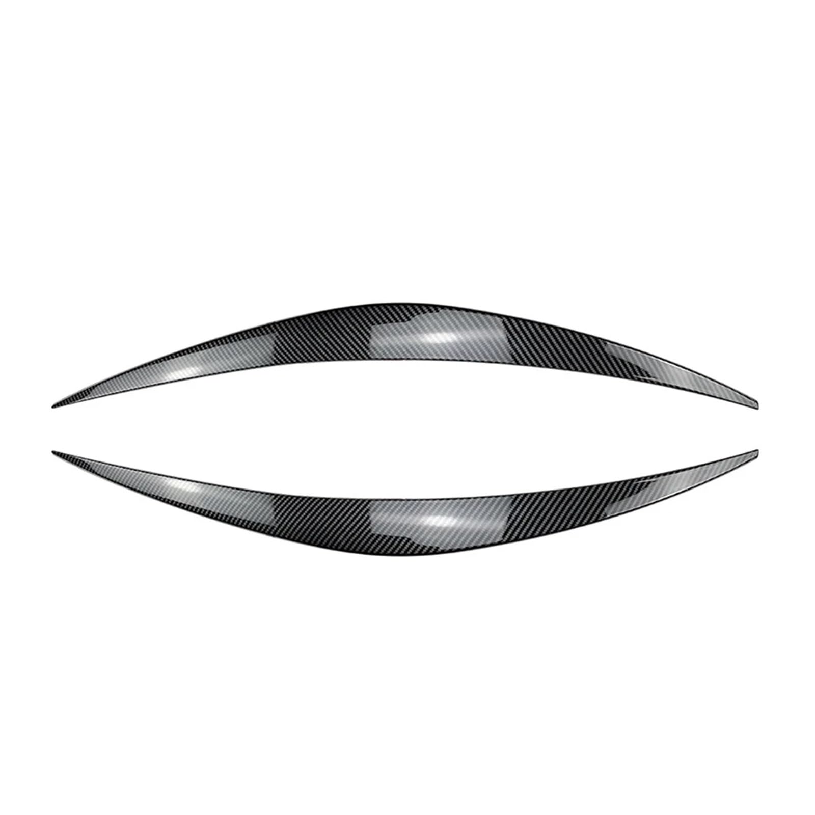 akddaf 2X Scheinwerfer-Augenbrauen-Aufkleber, passend for Hyundai, I30N N-Line RS Active Performance 2017–2020, 3D-Tuning, ABS, Auto-Augenlid Scheinwerfer-Augenbrauenstreifen(Carbon Look) von akddaf