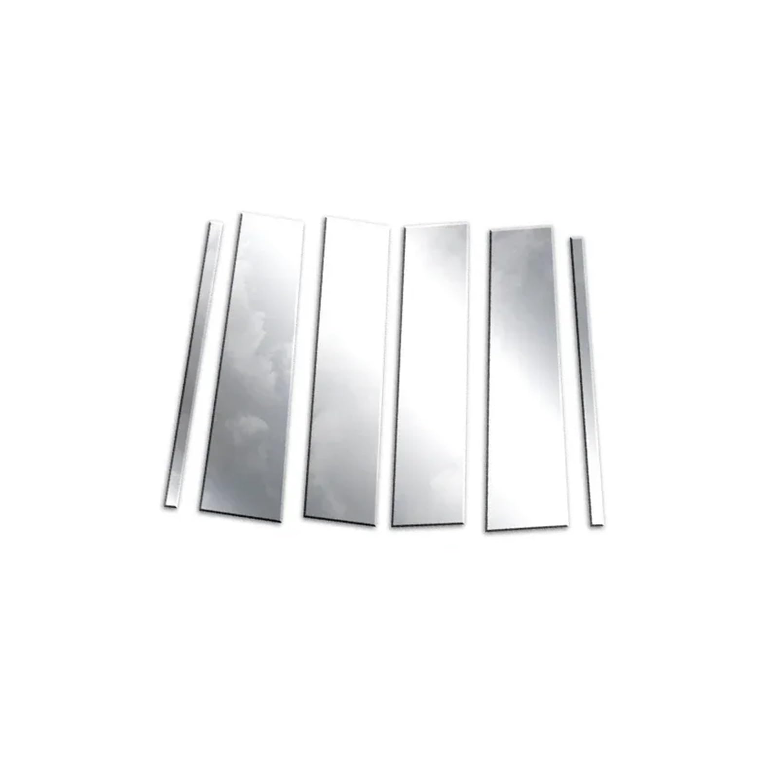 akddaf 6 Stück, passend for Chevrolet, Suburban, passend for GMC, Yukon XL 2015–2020, silberne Autosäulenpfosten, Türfensterverkleidung, Aufkleber, Außenzubehör Säulendekorationsaufkleber akddaf 6 Stück, passend for Chevrolet, Suburban, passend for GMC, Yukon XL 2015–2020, silberne Autosäulenpfosten, Türfensterverkleidung, Aufkleber, Außenzubehör Säulendekorationsaufkleber von akddaf