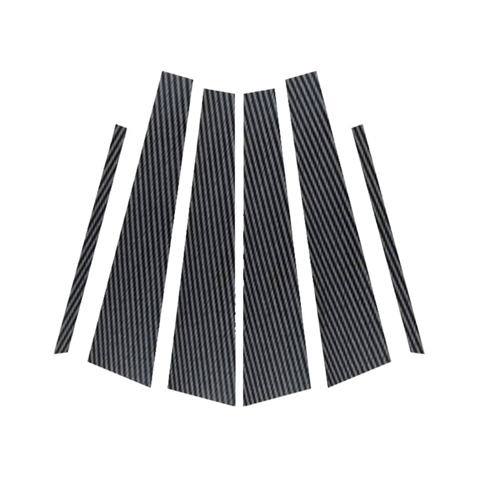 akddaf 6-teilige Aufkleber for die Säulenabdeckungen von Autofenstern und -türen, passend for Volkswagen, passend for Passat B6 2006–2011, 2010, B7 2011–2015 Säulendekorationsaufkleber akddaf 6-teilige Aufkleber for die Säulenabdeckungen von Autofenstern und -türen, passend for Volkswagen, passend for Passat B6 2006–2011, 2010, B7 2011–2015 Säulendekorationsaufkleber von akddaf