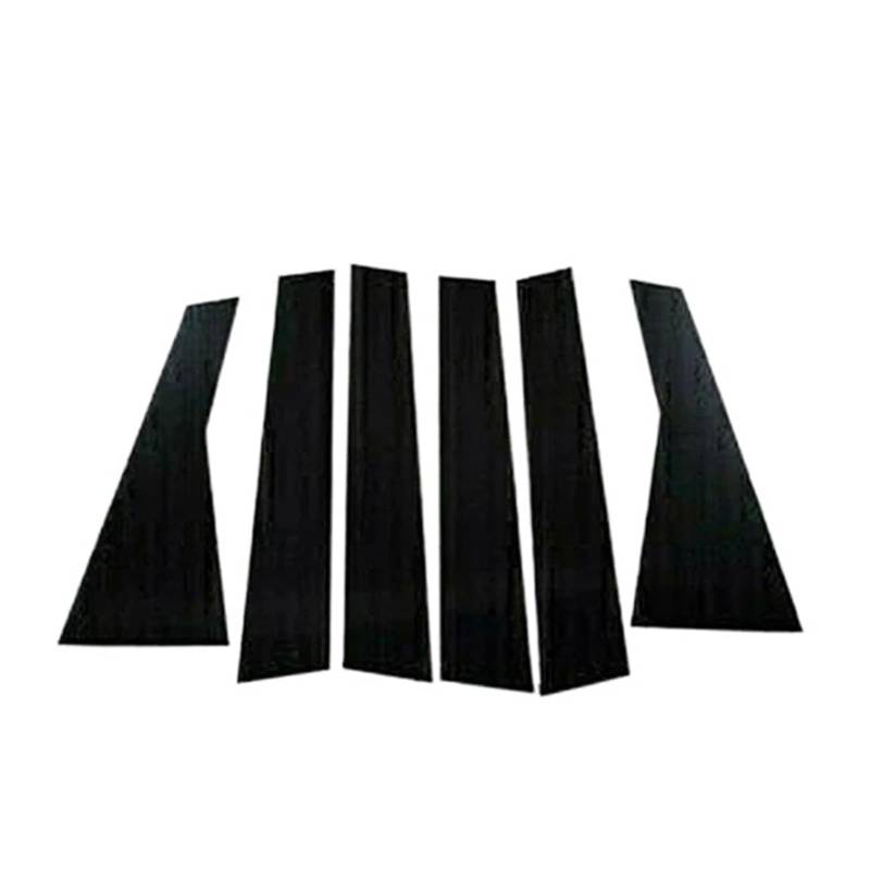 akddaf 6-teilige Aufkleber for die Verkleidung der Autotür-/Fenstersäulen, passend for 1er-Serie E81 E82 E87 E88 Schrägheck 2004-2013 Säulendekorationsaufkleber von akddaf