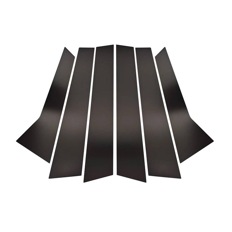 akddaf 6-teiliges Autotür-/Fenstersäulen-Abdeckungsset, passend for Porsche, Macan 2014-2022, Zubehör, Auto-Außenteile Säulendekorationsaufkleber von akddaf