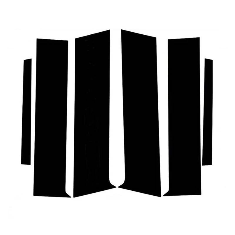 akddaf 6-teiliges Autotür- und Fenstersäulenverkleidungsset, passend for City 2015-2019, Zubehör Säulendekorationsaufkleber von akddaf
