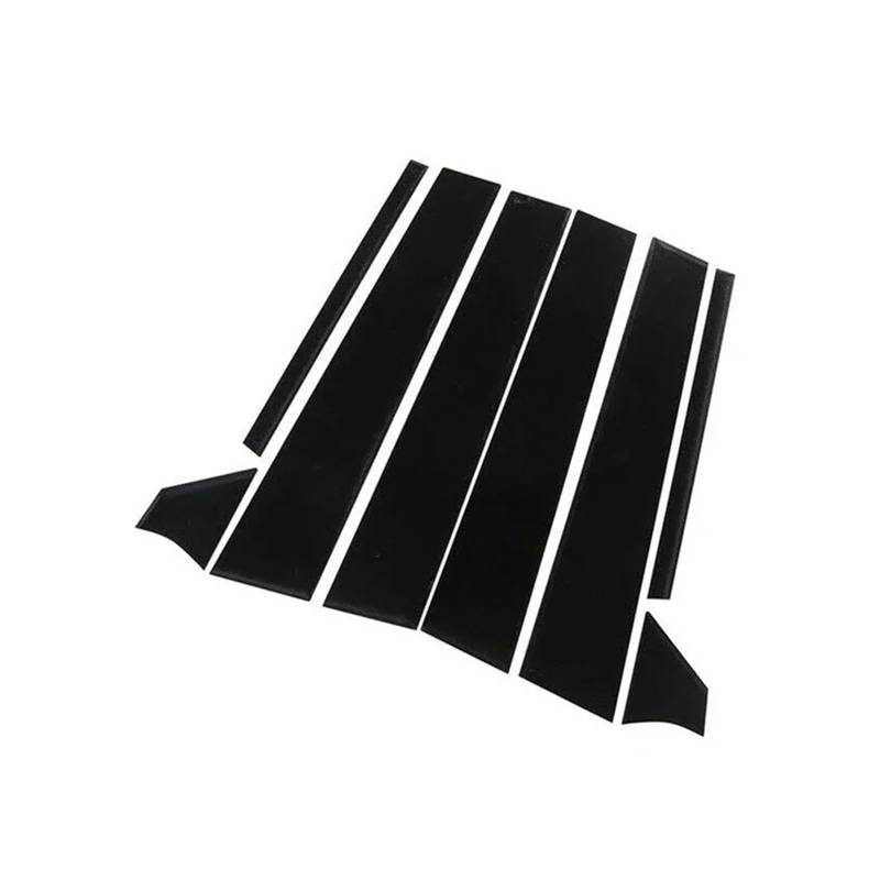akddaf 8 Stück Autotür-Fenster-Säulenpfosten-Verkleidungsaufkleber, passend for Nissan, Sentra 2020–2022, Auto, glänzend schwarz, Dekoration, Styling-Teile Säulendekorationsaufkleber von akddaf