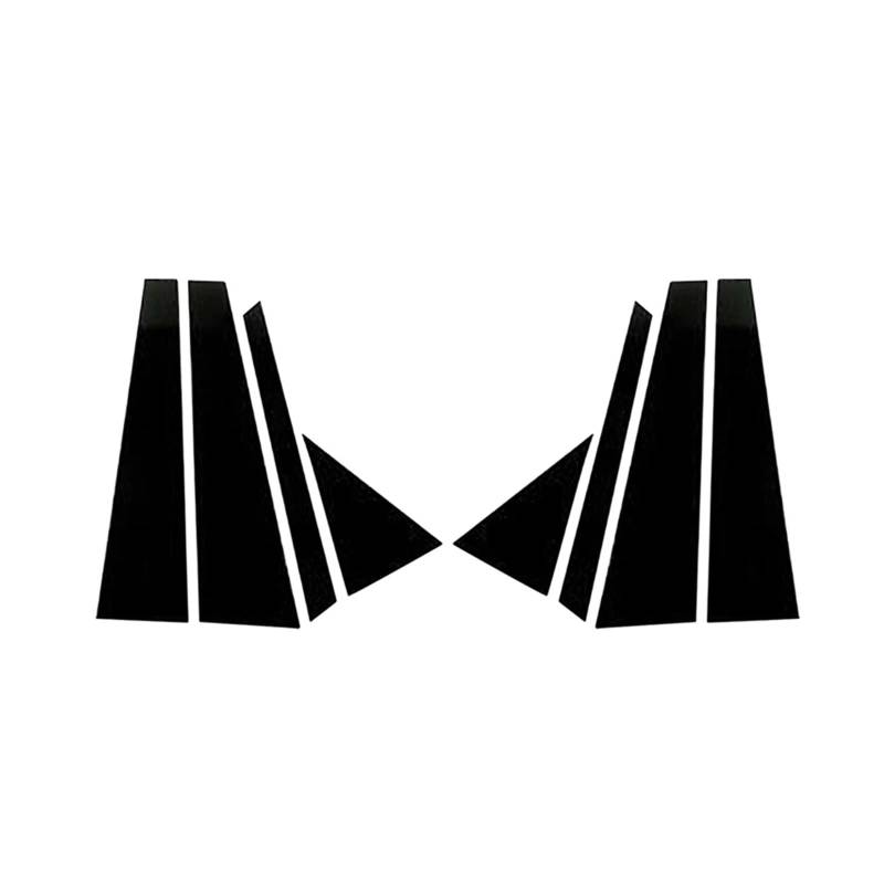 akddaf 8-teilige Autofenster-Säulenpfosten-Türverkleidungsabdeckung, passend for Hyundai, Tucson 2016–2021, glänzende schwarze Aufkleber Säulendekorationsaufkleber von akddaf
