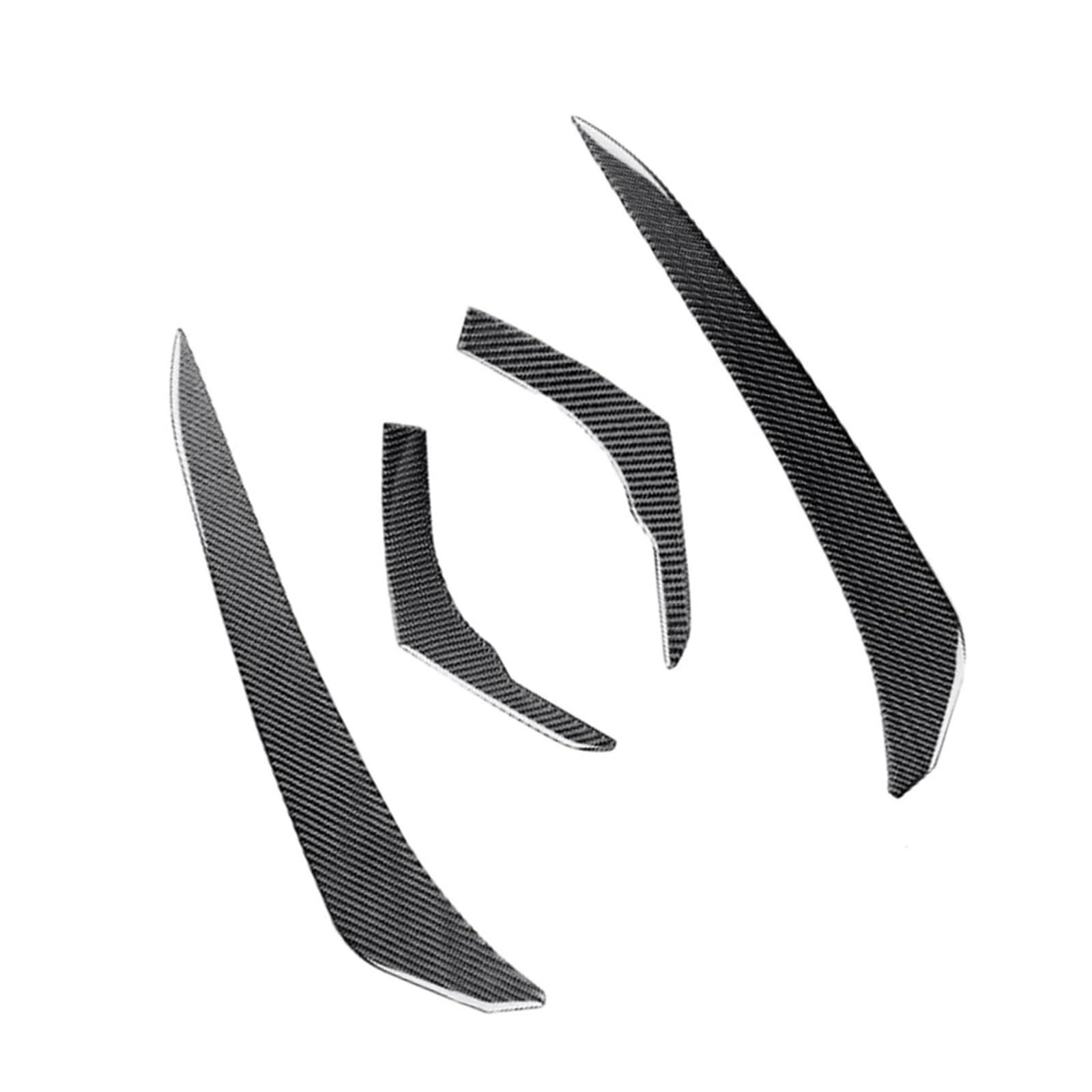 akddaf Aufkleber for die Abdeckung der Autoscheinwerfer-Augenbrauenlider, passend for Toyota, 4Runner 2010–2020 Scheinwerfer-Augenbrauenstreifen(Carbon Fiber Style) von akddaf