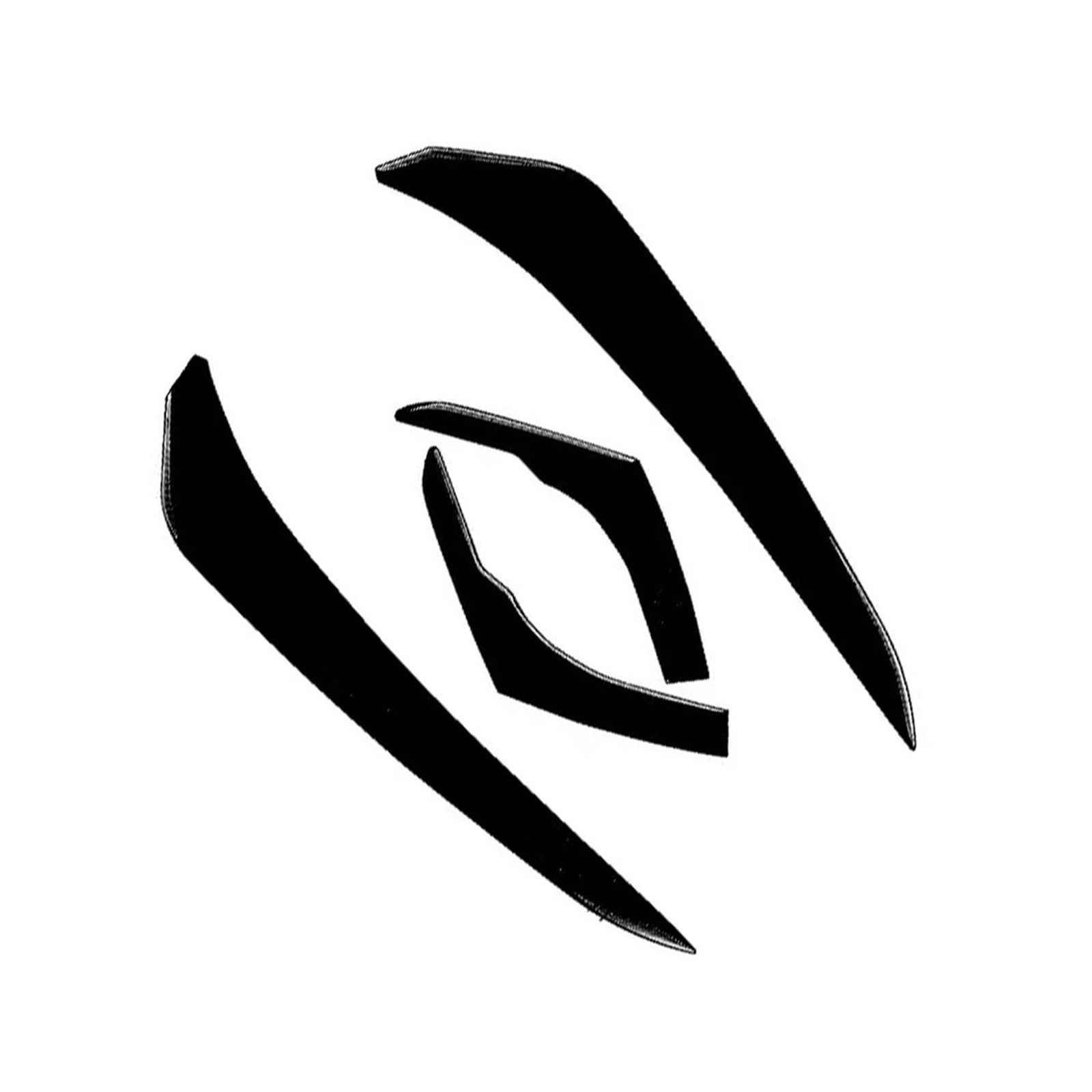 akddaf Aufkleber for die Abdeckung der Autoscheinwerfer-Augenbrauenlider, passend for Toyota, 4Runner 2010–2020 Scheinwerfer-Augenbrauenstreifen(Gloss Black) von akddaf