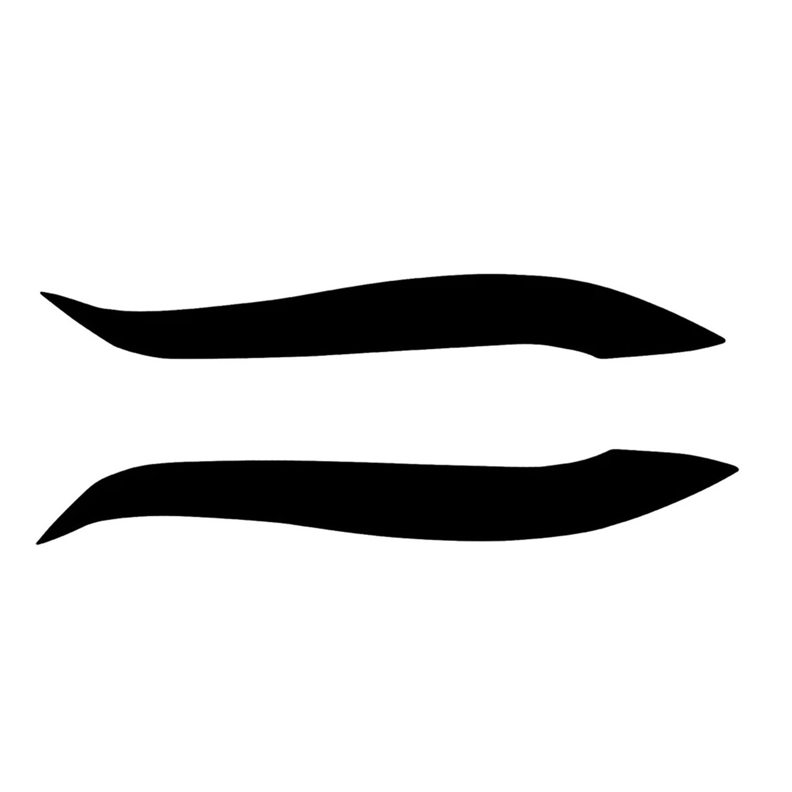 akddaf Aufkleber for die Augenlid-Augenbrauenabdeckung des Autoscheinwerfers, passend for Toyota, Starlet Glanza EP91 1996–1999 Scheinwerfer-Augenbrauenstreifen(Glossy Black) von akddaf