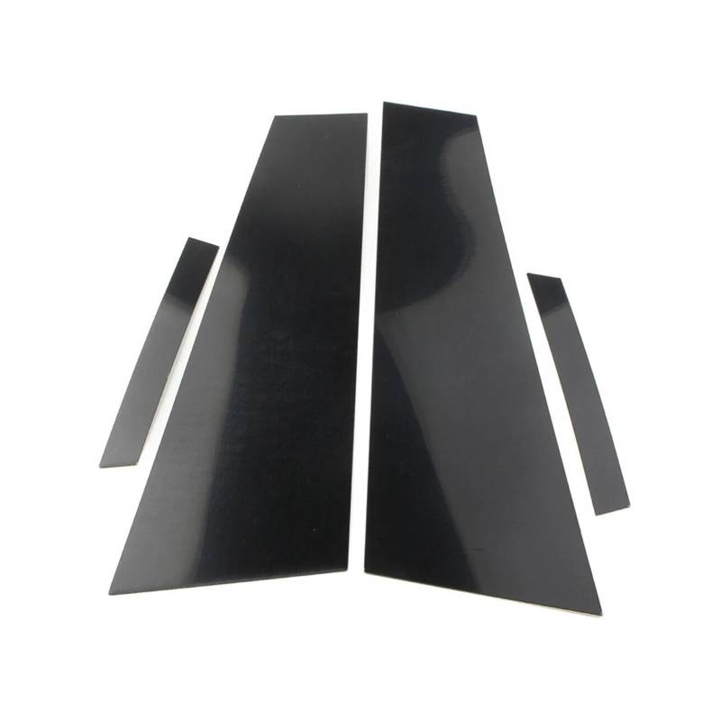 akddaf Auto-Säulenpfosten-Türfenster-Zierabdeckung, passend for, C219 Cls 2006–2011, Zubehör, Außenverkleidung in glänzendem Klavierschwarz Säulendekorationsaufkleber von akddaf