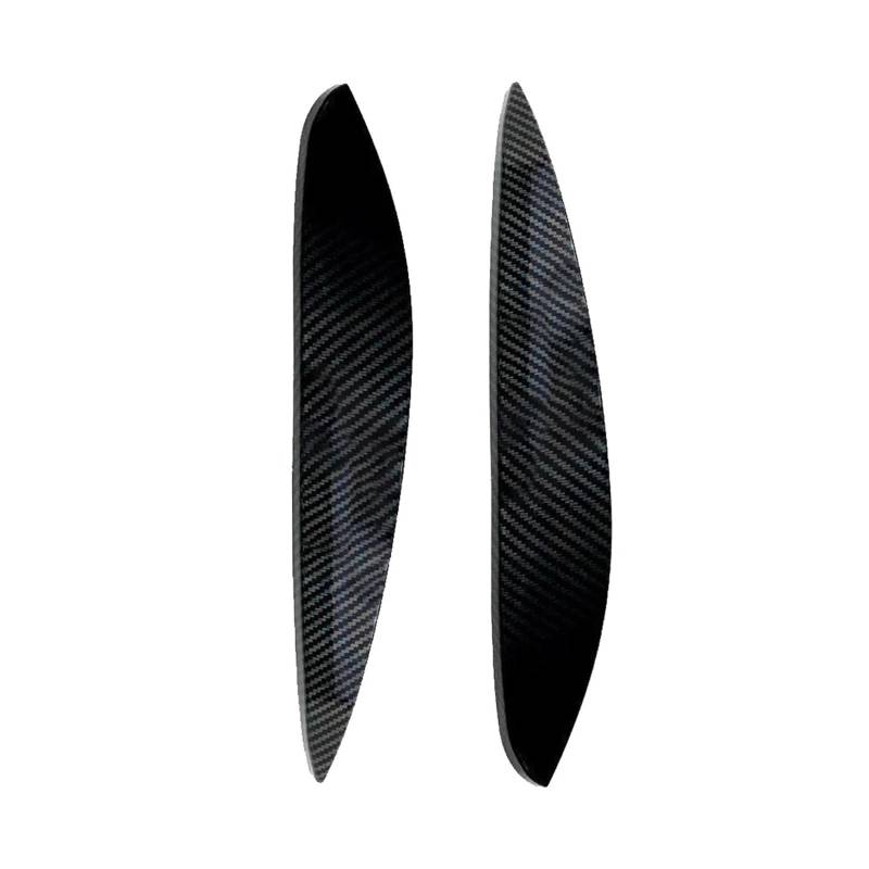akddaf Autoscheinwerfer-Augenbrauen-Augenlid-Abdeckung, passend for Smart, 453 Fortwo Forfour 2014–2021 Scheinwerfer-Augenbrauenstreifen(Carbon Fiber) von akddaf