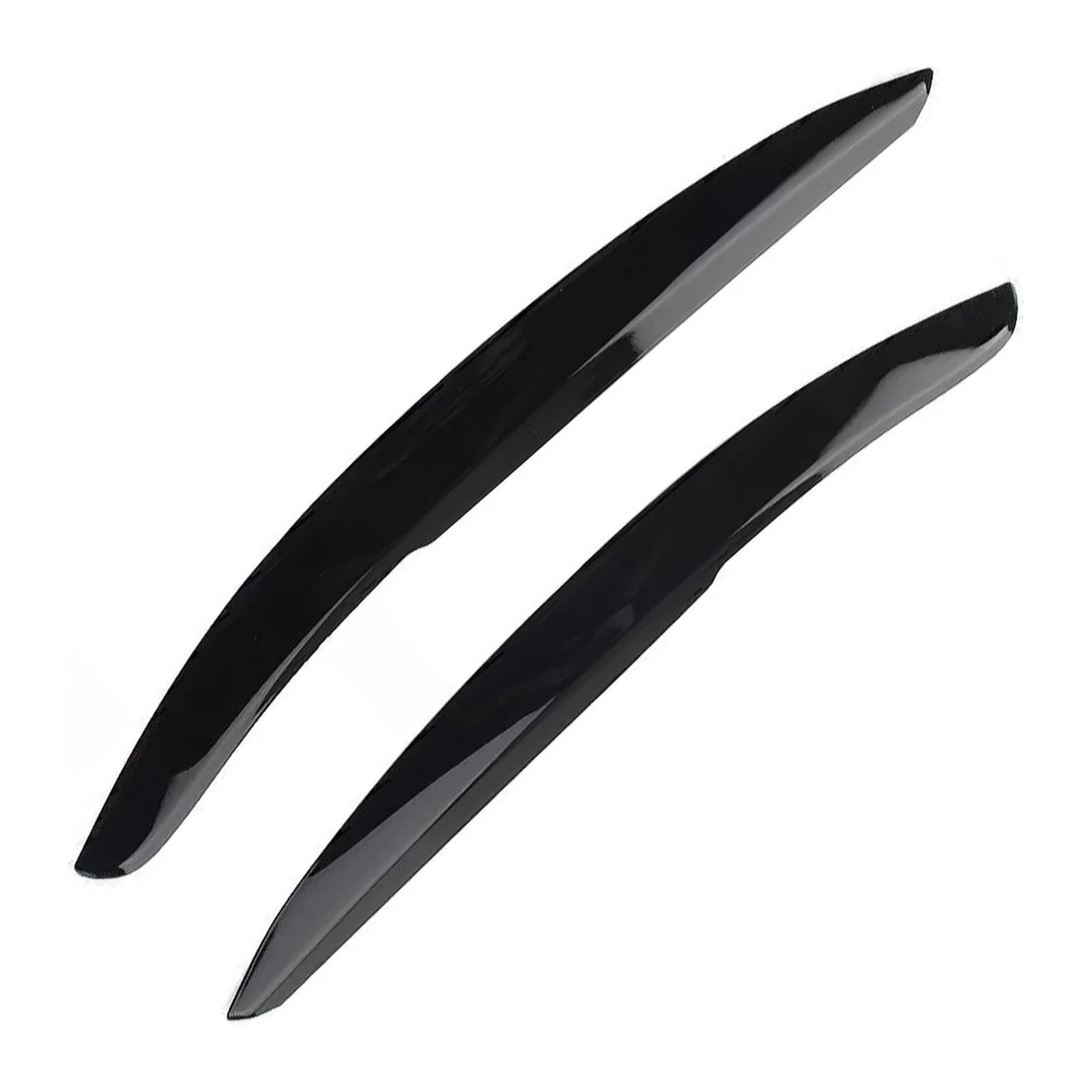 akddaf Frontscheinwerfer-Augenbrauen-Augenlid-Abdeckungsverkleidung for VW,Fit for Polo Mk5 6R 6C 2011-2017 Scheinwerfer-Augenbrauenstreifen(Gloss Black) von akddaf