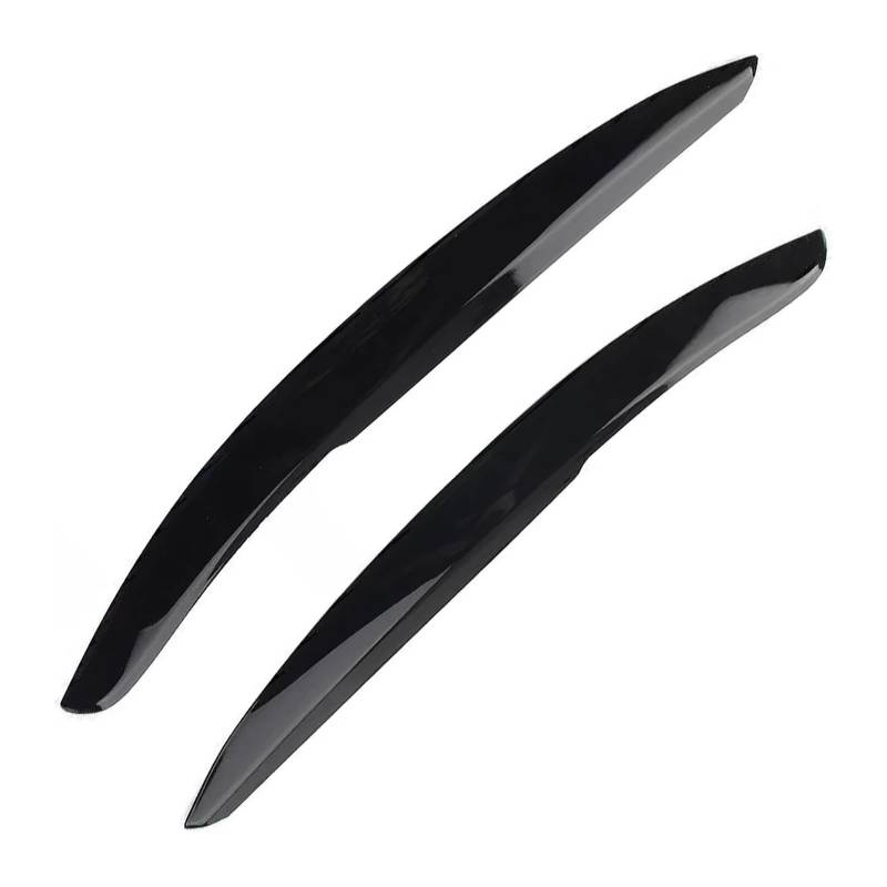 akddaf Frontscheinwerfer-Augenbrauen-Augenlid-Abdeckungsverkleidung for VW,Fit for Polo Mk5 6R 6C 2011-2017 Scheinwerfer-Augenbrauenstreifen(Gloss Black) von akddaf