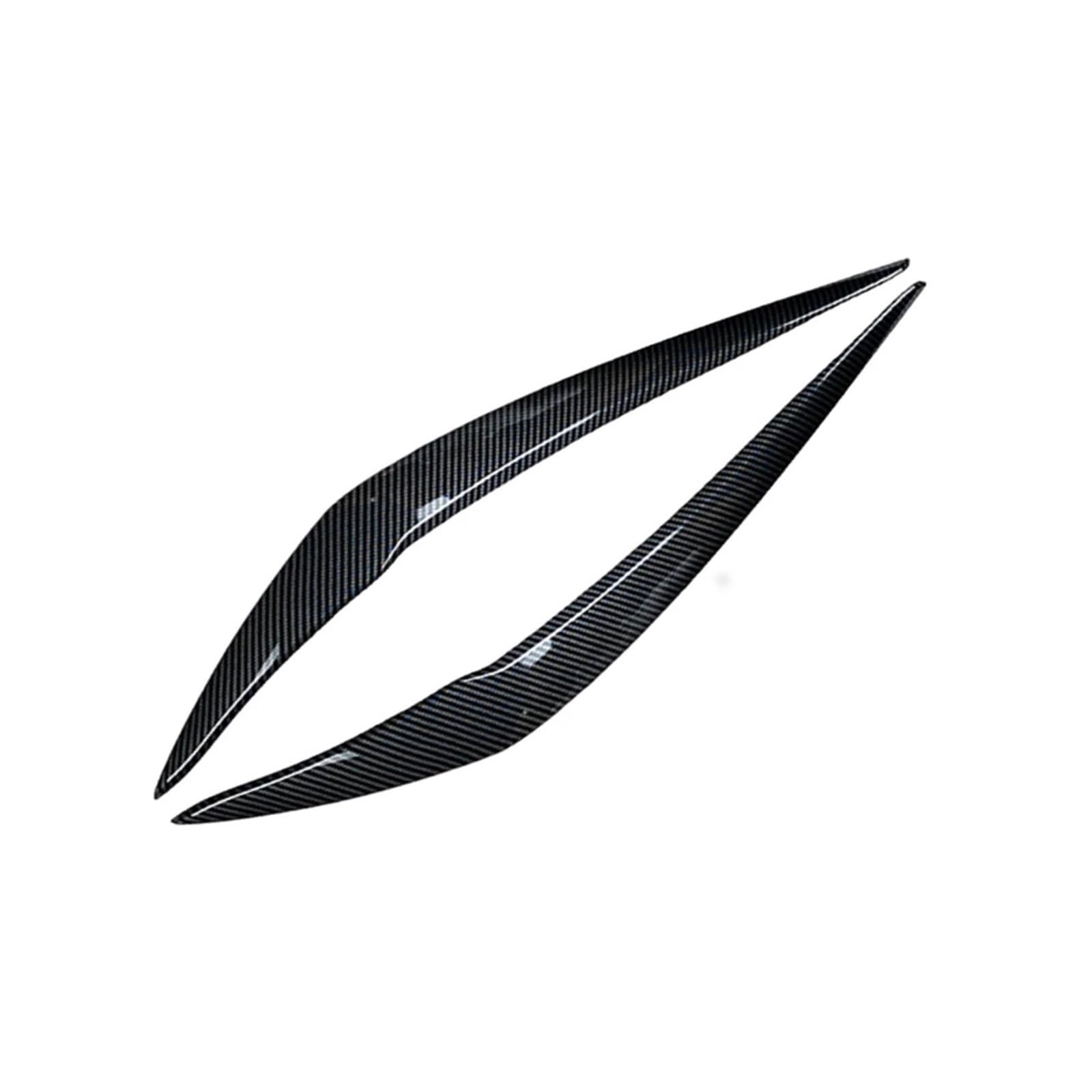 akddaf Frontscheinwerfer-Augenbrauen-Augenlidabdeckung, passend for 1er F20 spät 118i 120i 2015-2019 Scheinwerfer-Augenbrauenstreifen(Carbon Fiber Style) von akddaf
