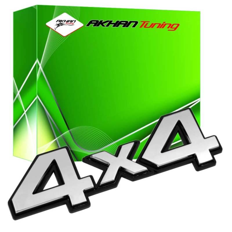 Akhan AT3D07206 3D07206 Chrom - Chrom 3D Schriftzug Emblem Logo 4x4 von akhan-tuning