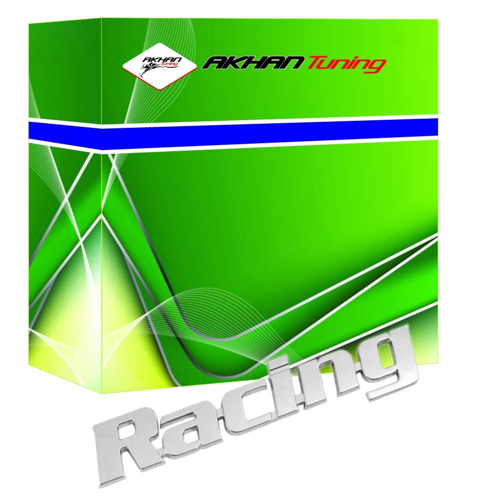 Akhan 3D07208 - Chrom 3D Schriftzug Emblem Logo Racing von akhan-tuning