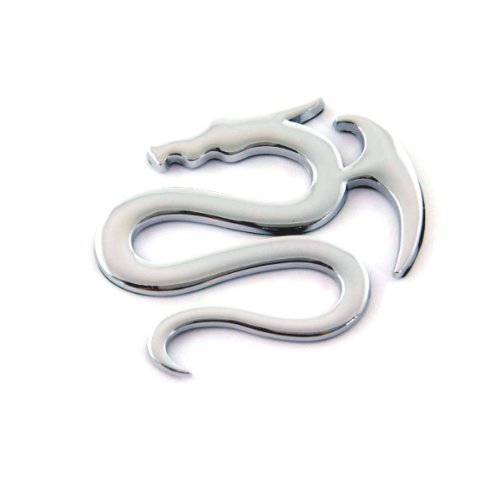 Akhan 3D65 - Chrom 3D Schriftzug, Silber, Fahrzeugembleme, Emblem, Benutzerdefiniert, Auto, Truck, SUV, Van, Motorrad von akhan