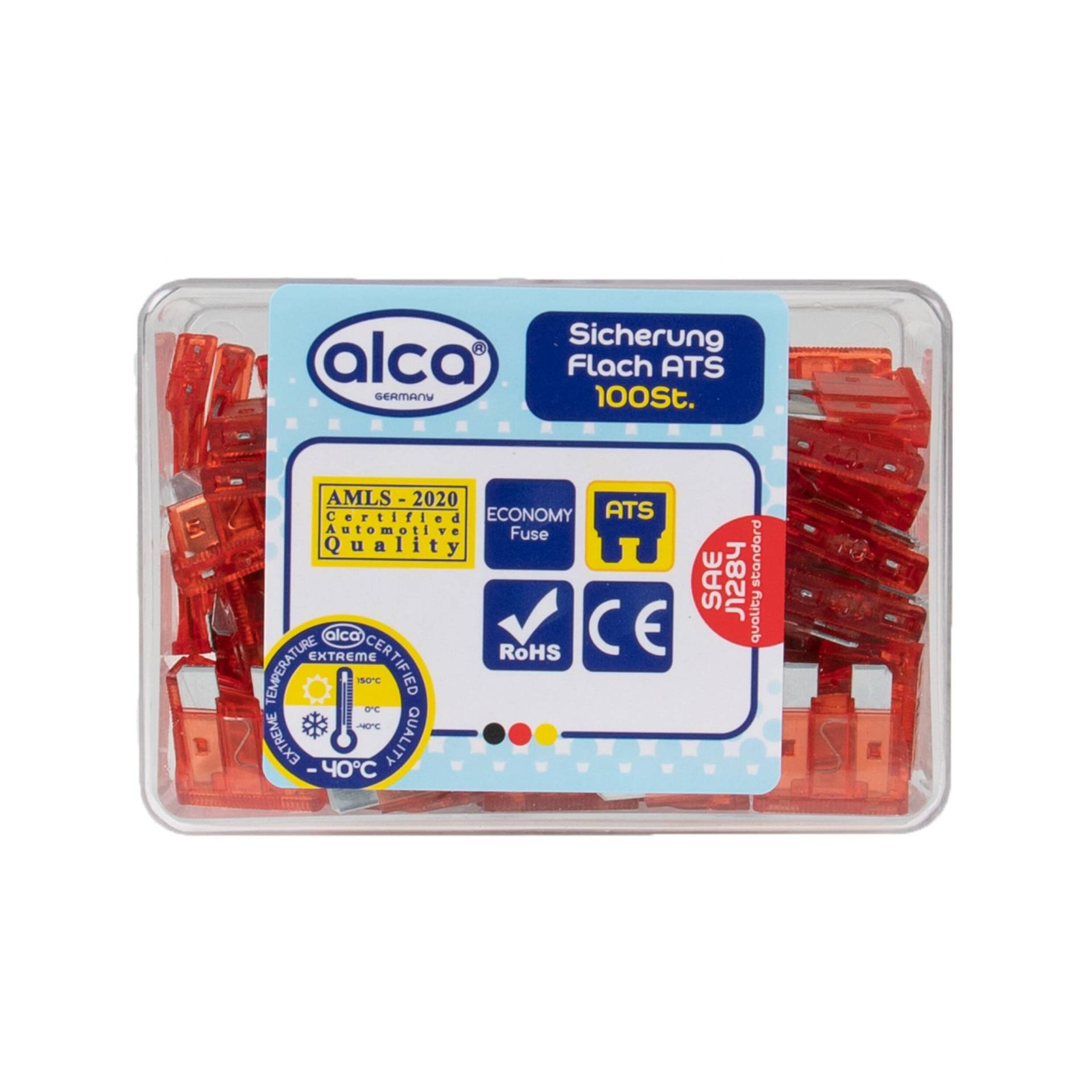 Flach-Sicherungen 10 A, 100 St. Economy Box Flach-Sicherungen 10 A, 100 St. Economy Box von alca