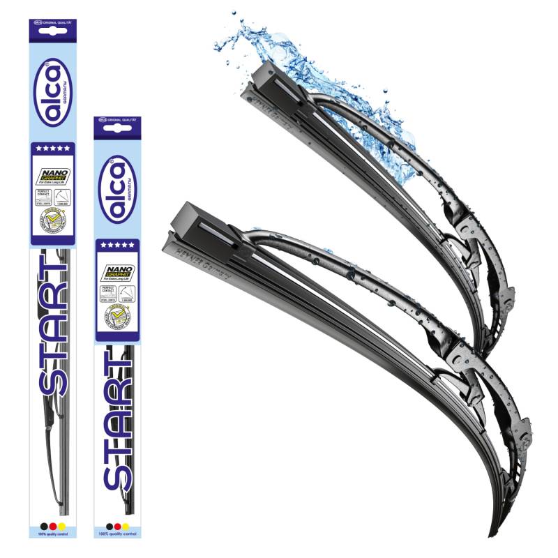 alca® Scheibenwischer Set passend für ALFA Romeo Spider (06.1995-04.2005) Start Gelenkwischer, klassisch von alca
