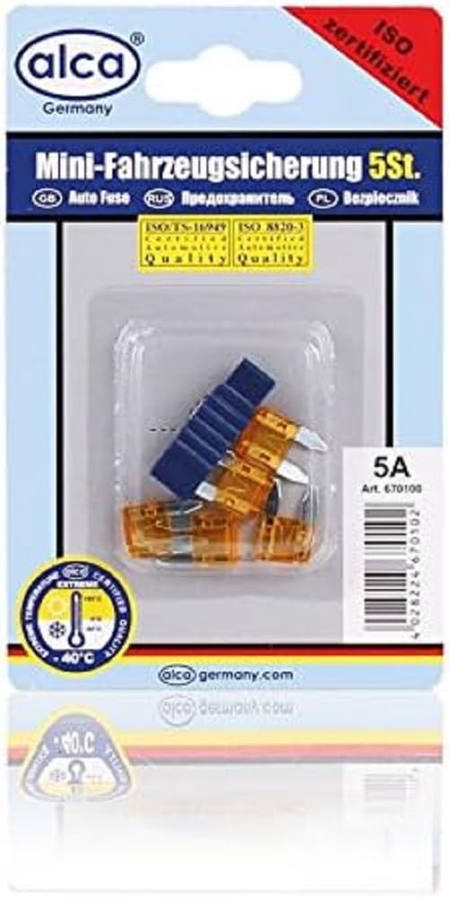 alca® 5A Mini-Sicherungen 5 Stück Blister von alca