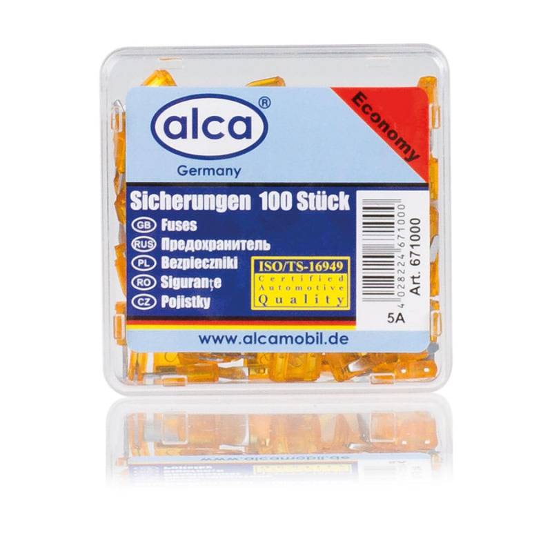 alca® Maxi-Sicherung 5A 100 Stück Economy Box von alca