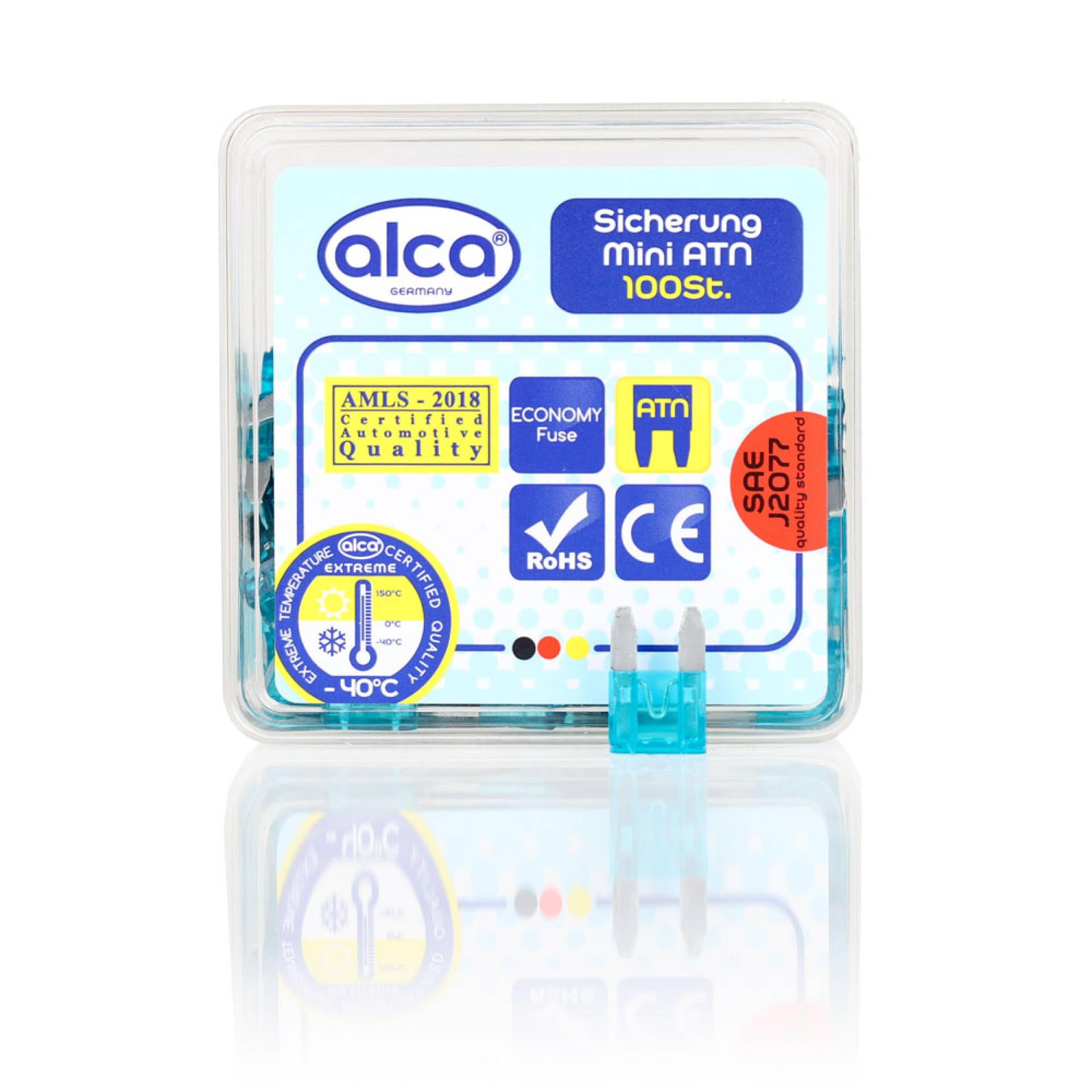 alca® Mini-Sicherung 15A 100 Stück Economy Box von alca