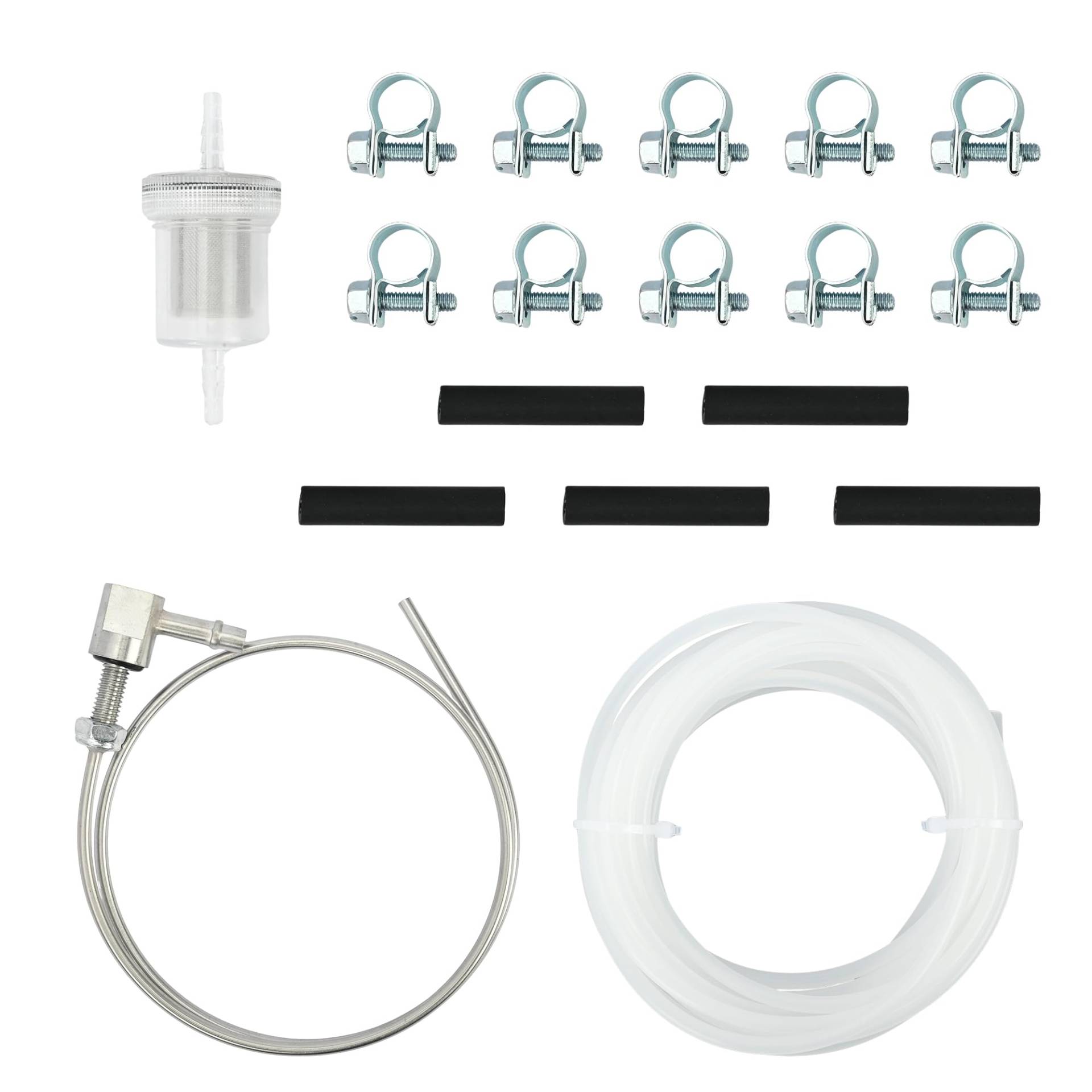 aleawol 18 Stück Kraftstoff Standrohr Set, Benzinschlauch Kit Tankentnehmer Standrohr mit 1 Ölfilter 1 Kraftstoffleitung 5 Verbindungsrohr 10 Schlauchschelle für Eberspacher Webasto Heizsysteme aleawol 18 Stück Kraftstoff Standrohr Set, Benzinschlauch Kit Tankentnehmer Standrohr mit 1 Ölfilter 1 Kraftstoffleitung 5 Verbindungsrohr 10 Schlauchschelle für Eberspacher Webasto Heizsysteme von aleawol