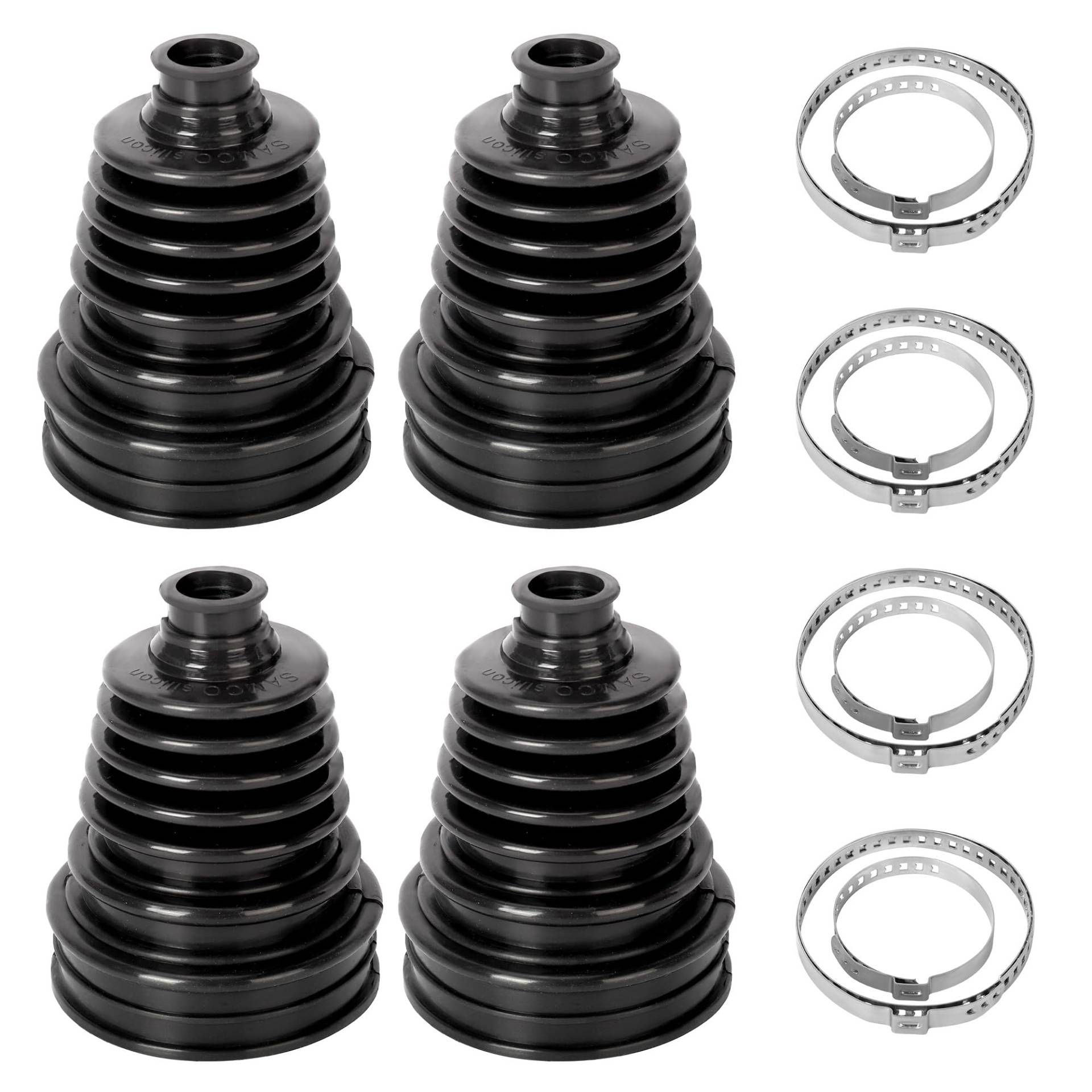 aleawol 4-teiliges CV Boot Kit, Silikon Universal Stretch CV Boot Kit mit Klemmen Split Universal Antriebswelle Gelenk CV Boot Kit CV Boot Cover Durable CV Joint Boot Kit für Autos aleawol 4-teiliges CV Boot Kit, Silikon Universal Stretch CV Boot Kit mit Klemmen Split Universal Antriebswelle Gelenk CV Boot Kit CV Boot Cover Durable CV Joint Boot Kit für Autos von aleawol