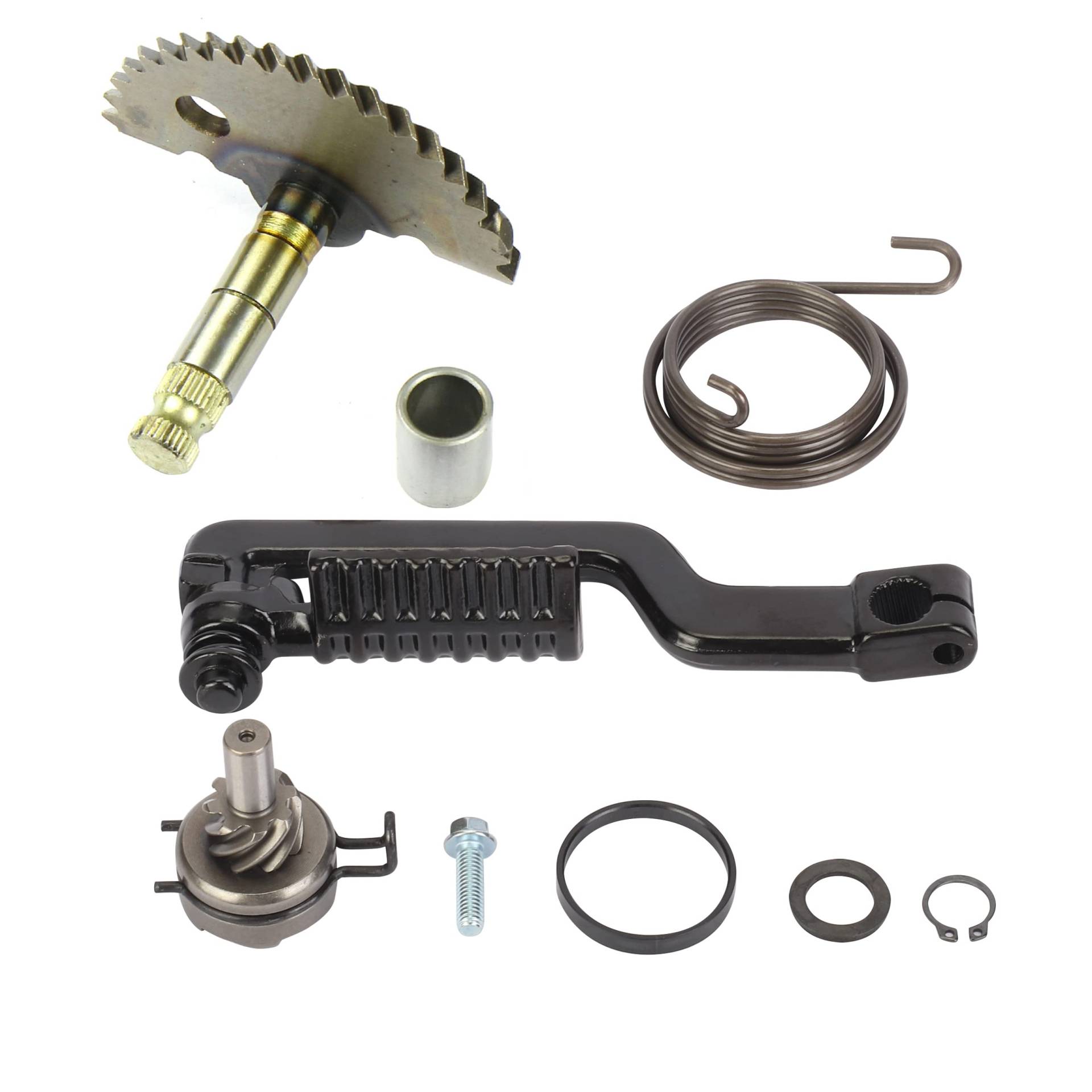 aleawol 8 Stück Kickstarter Ritzel, Gear Moped Kick Start Hebel Zwischenwelle Zahnrad Hebel Feder Moped Kickstarter Set für GY6 48CC Roller aleawol 8 Stück Kickstarter Ritzel, Gear Moped Kick Start Hebel Zwischenwelle Zahnrad Hebel Feder Moped Kickstarter Set für GY6 48CC Roller von aleawol