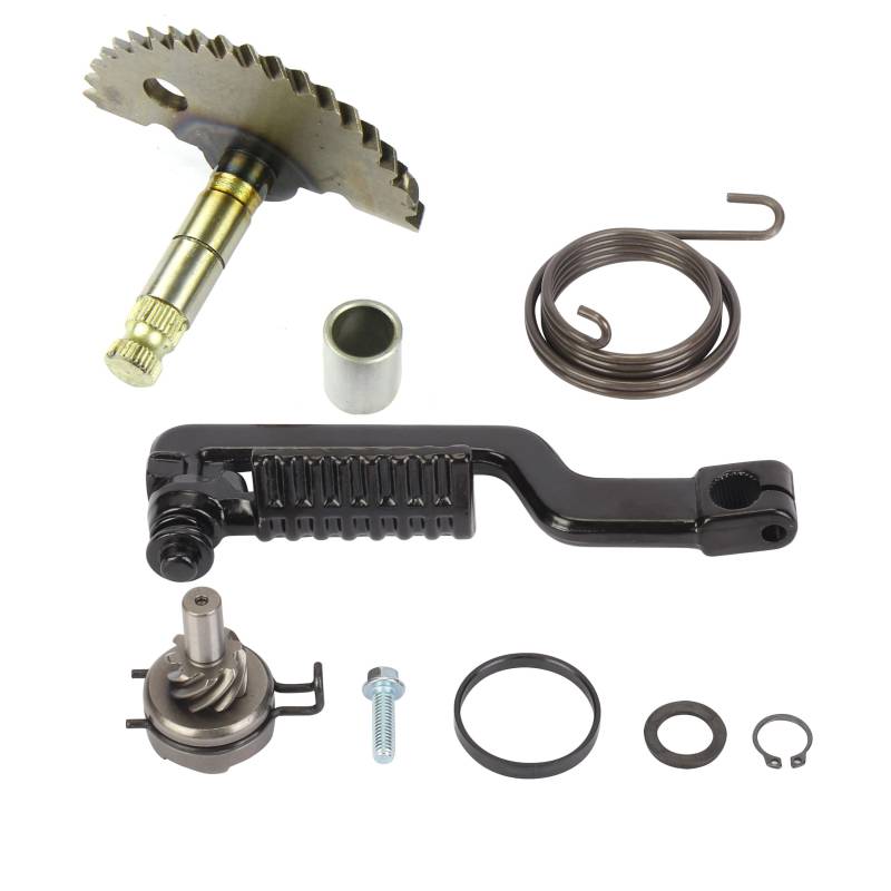 aleawol 8 Stück Kickstarter Ritzel, Gear Moped Kick Start Hebel Zwischenwelle Zahnrad Hebel Feder Moped Kickstarter Set für GY6 48CC Roller von aleawol