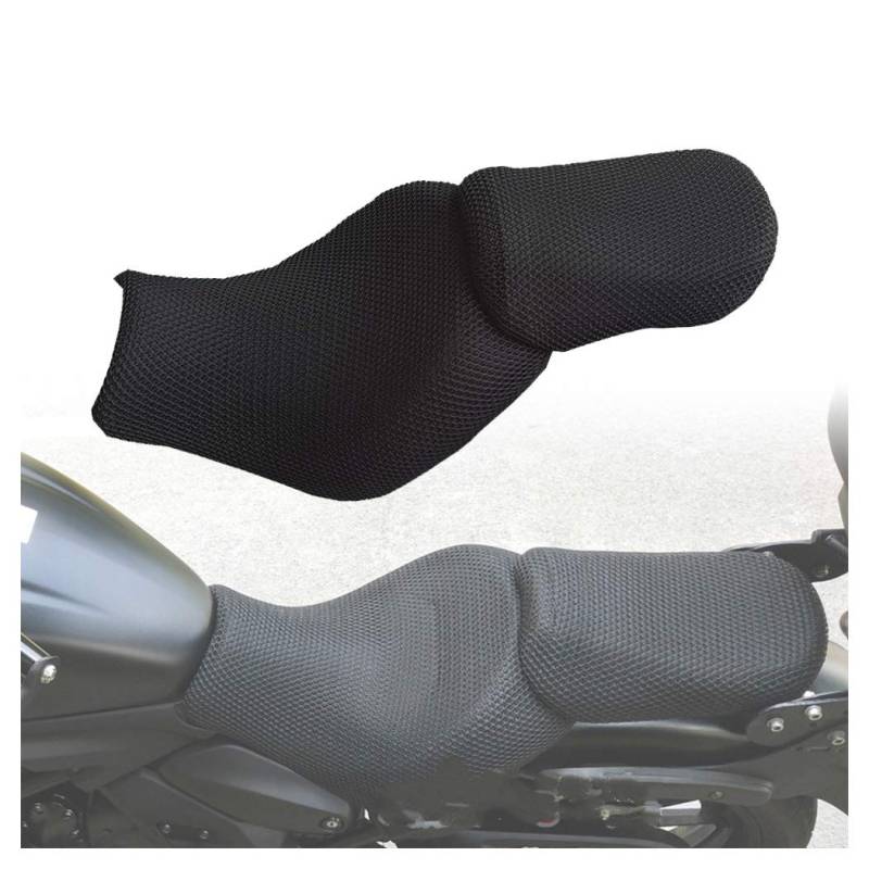 allroundsupplier für Kawasaki Vulcan S 650 S650 VN650 Motorradzubehör Sitzkissenbezug Net 3D Mesh Protector Insulation Beifahrersitz von allroundsupplier