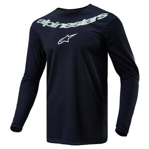 A-Stars Fluid Graphite Jersey Schwarz Silber alpinestars von alpinestars