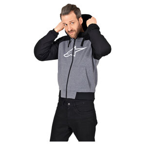 Alpinestars Chrome Sport Motorrad Kapuzenjacke Schwarz Grau alpinestars Alpinestars Chrome Sport Motorrad Kapuzenjacke Schwarz Grau alpinestars von alpinestars