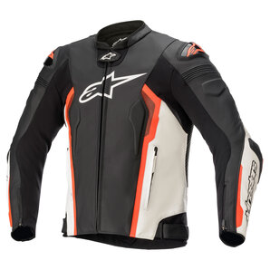 Alpinestars Missile V2 Lederkombijacke Schwarz Weiss Neon Rot alpinestars von alpinestars