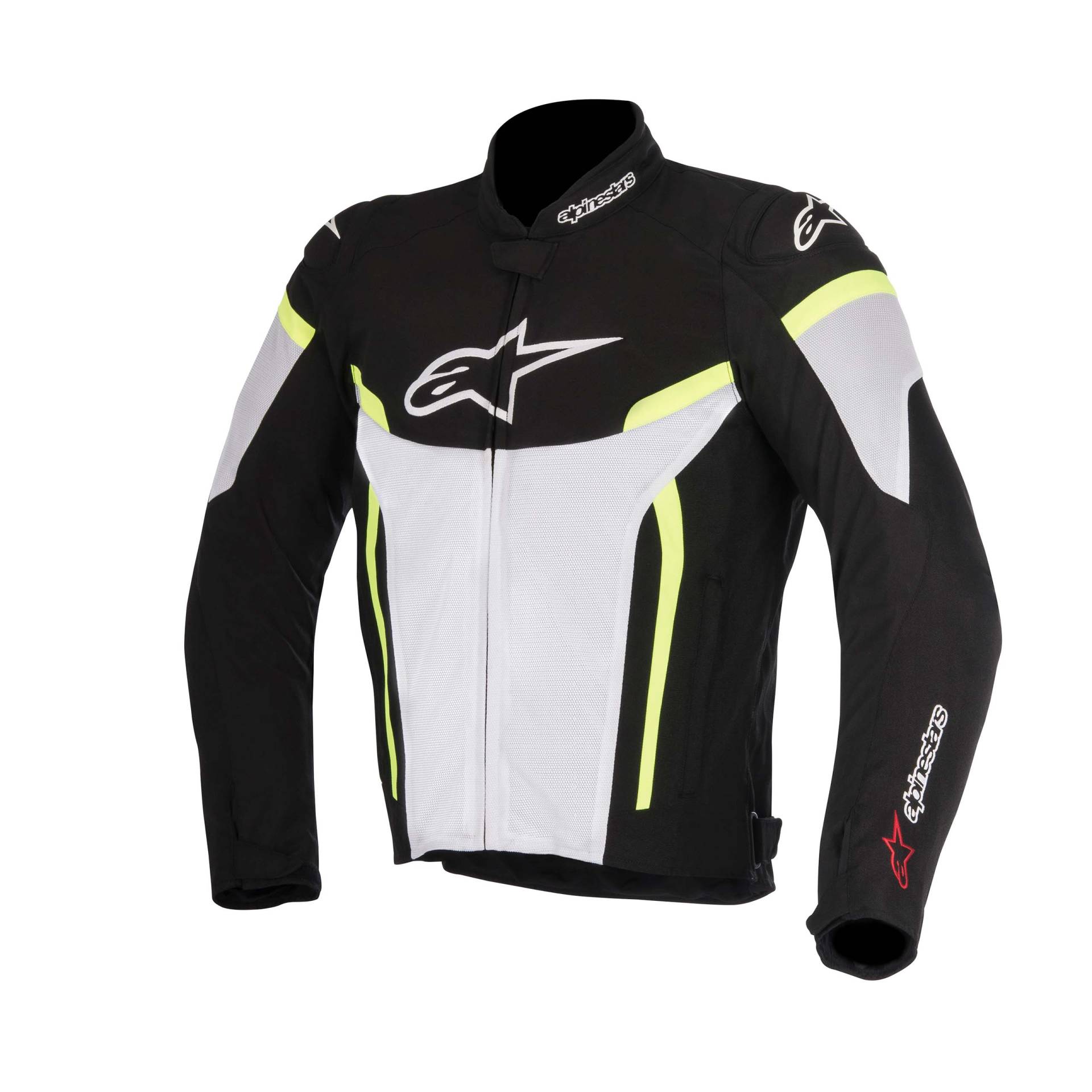 Alpinestars T-GP Plus R V2 Air Textiljacke schwarz/weiß/gelb M Herren von alpinestars