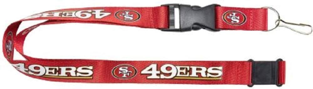 aminco NFL San Francisco 49ers Schlüsselband, Teamfarben, Einheitsgröße von aminco