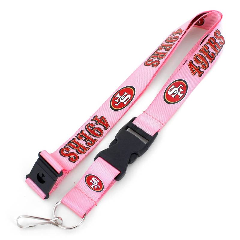 aminco NFL San Francisco 49ers Team Schlüsselband, Pink von aminco