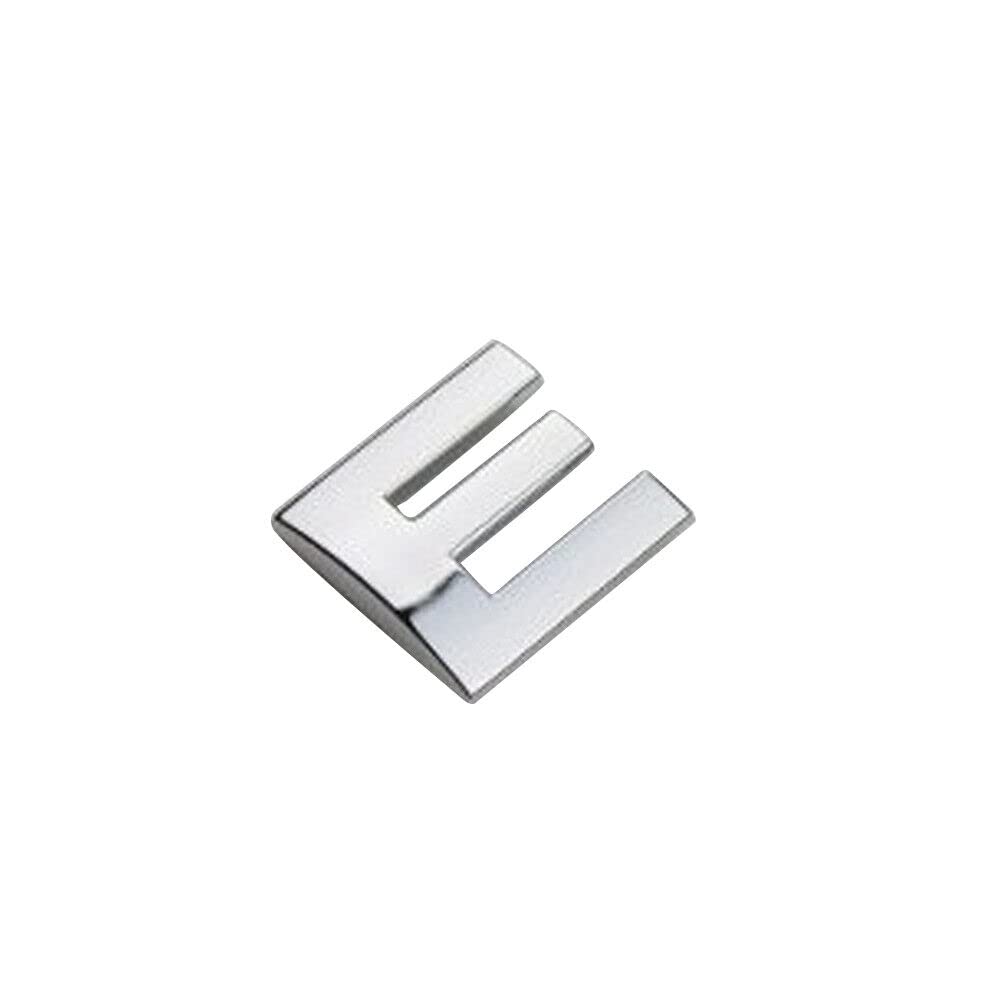 1 x Auto-Auto-Chrom-Metall-DIY-3D-Buchstaben, digitales Alphabet-Emblem, Auto-Stoßstangen-Aufkleber (E) von anso
