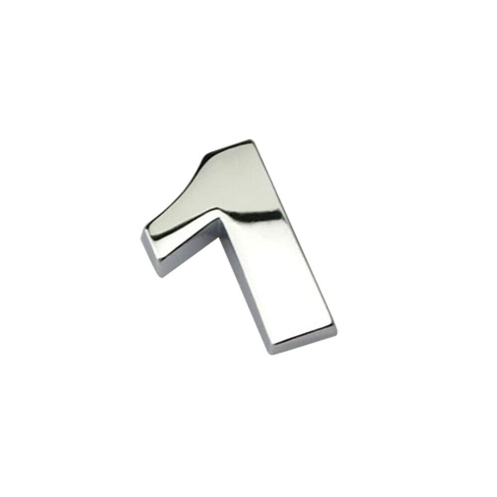 anso 1 x Auto-Auto-Aufkleber aus Chrom-Metall, 3D-Buchstaben, digitales Alphabet-Emblem, Auto-Stoßstangen-Aufkleber anso 1 x Auto-Auto-Aufkleber aus Chrom-Metall, 3D-Buchstaben, digitales Alphabet-Emblem, Auto-Stoßstangen-Aufkleber von anso
